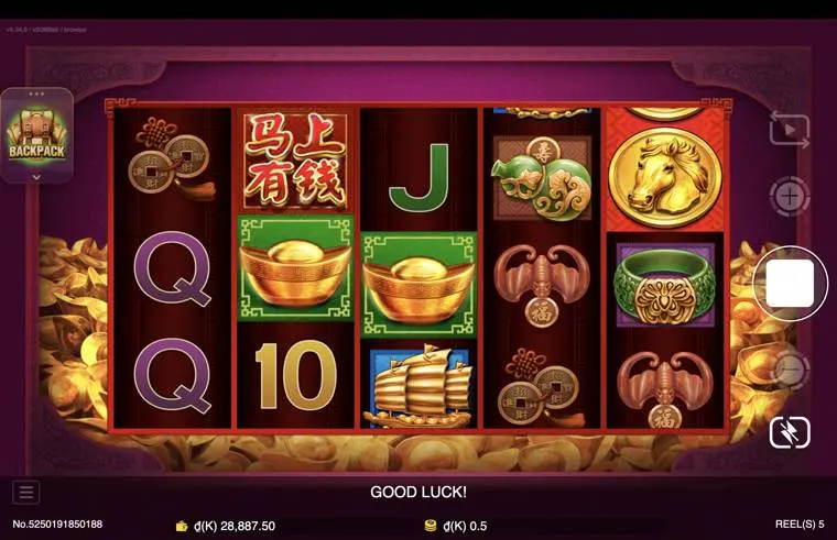 Ảnh giao diện chính game Fortune Horse (slot JDB) chơi tại LC79