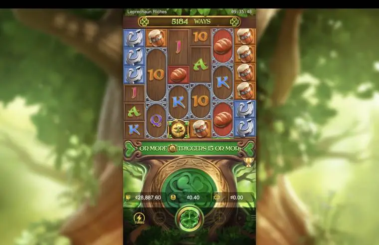 Ảnh giao diện chính game mẹo chơi leprechaun riches lc79 (slot) chơi tại LC79