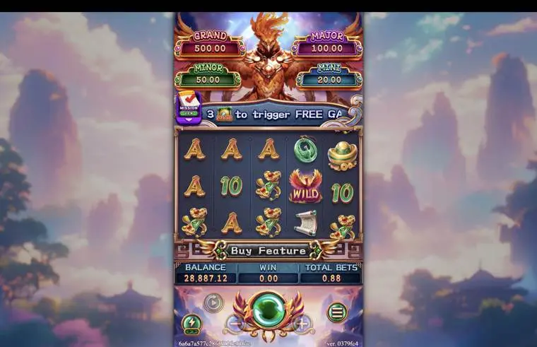 Ảnh giao diện chính game PHOENIX FEVER (slot FC) chơi tại LC79