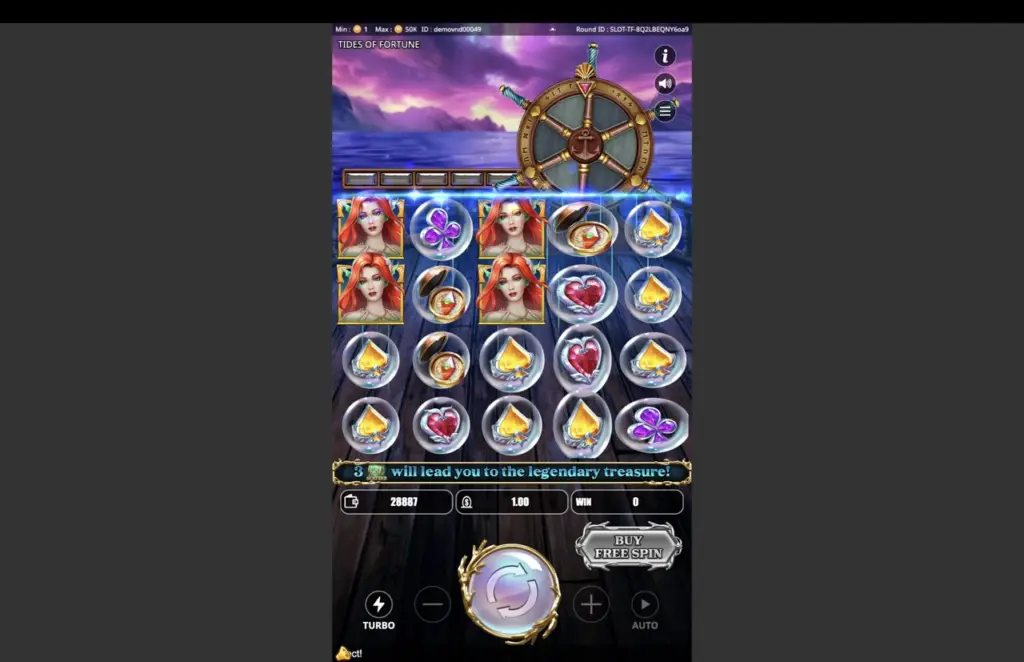 Ảnh giao diện chính game Tides of Fortune (Kingmidas #KM-SLOT-043) (slot) chơi tại LC79