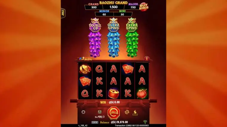 Ảnh bảng biểu tượng & tính năng game 3 Lucky Baozhu (slot JILI) chơi tại LC79