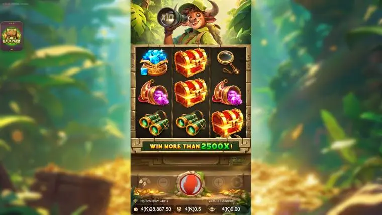 Ảnh giao diện chính game Bull Treasure (slot JDB) chơi tại LC79