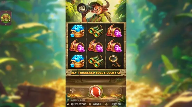 Ảnh màn hình gameplay game Bull Treasure (slot JDB) chơi tại LC79