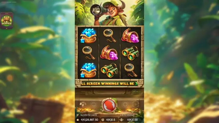 Ảnh bảng biểu tượng & tính năng game Bull Treasure (slot JDB) chơi tại LC79