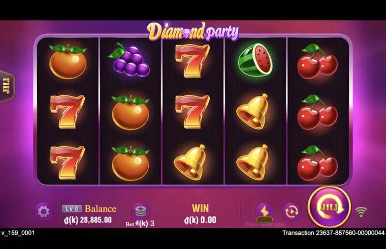 Ảnh giao diện chính game Diamond Party (slot JILI) chơi tại LC79