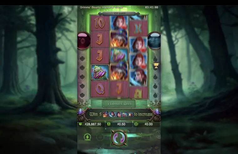 Ảnh giao diện chính game Grimms' Bounty: Hansel & Gretel (slot PG) chơi tại LC79