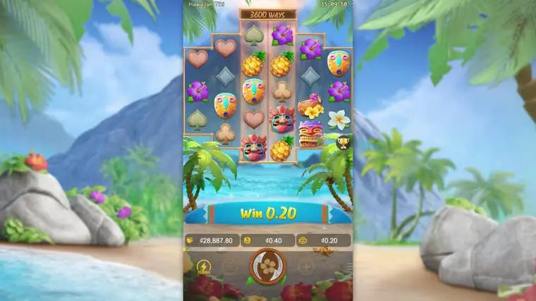 Ảnh giao diện chính game Hawaiian Tiki (slot PG) chơi tại LC79