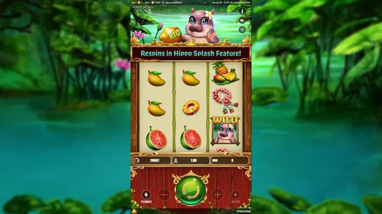 Ảnh giao diện chính game Hippo Splash (Kingmidas #KM-SLOT-016) (slot) chơi tại LC79