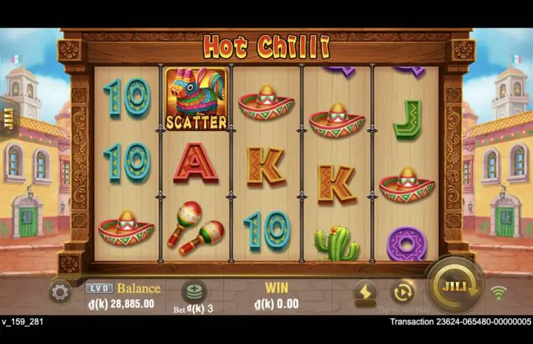 Ảnh giao diện chính game Hot Chilli (slot JILI) chơi tại LC79