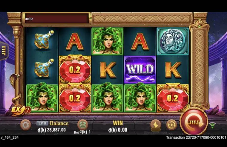 Ảnh giao diện chính game Medusa (slot JILI) chơi tại LC79