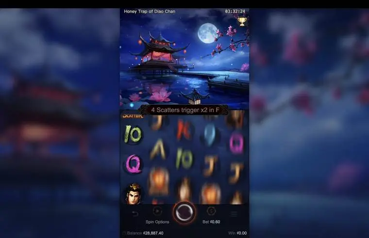 Ảnh giao diện chính game mẹo chơi honey trap of diao chan lc79 (slot) chơi tại LC79