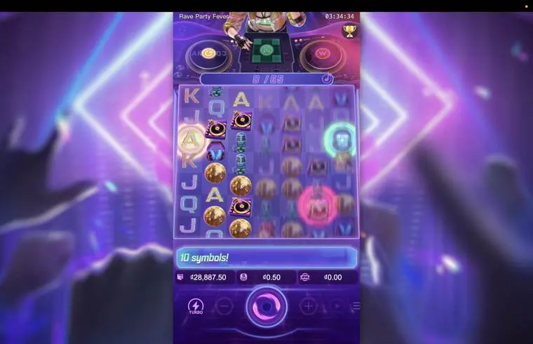 Ảnh giao diện chính game mẹo chơi rave party fever lc79 (slot) chơi tại LC79