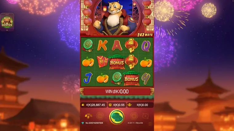 Ảnh giao diện chính game Prosperity Tiger (slot JDB) chơi tại LC79