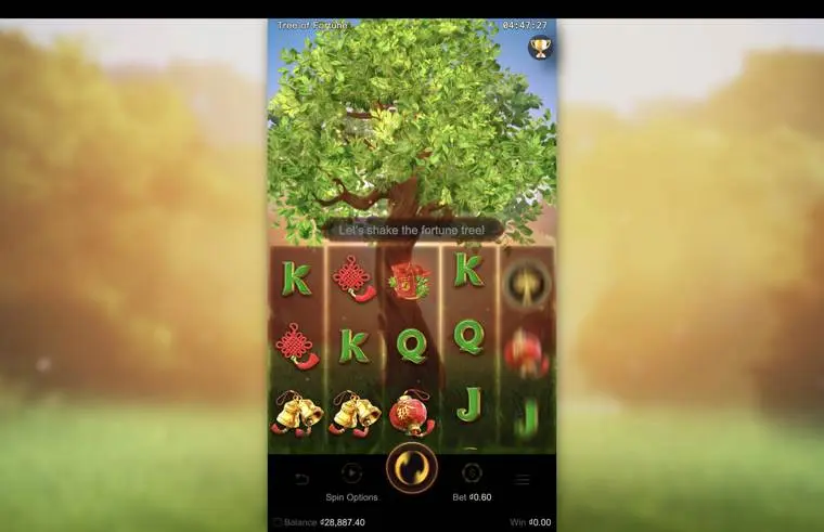 Ảnh giao diện chính game Tree of Fortune (slot LUCKY365) chơi tại LC79