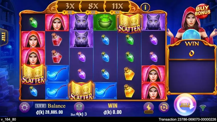 Ảnh giao diện chính game Witches Night (slot JILI) chơi tại LC79
